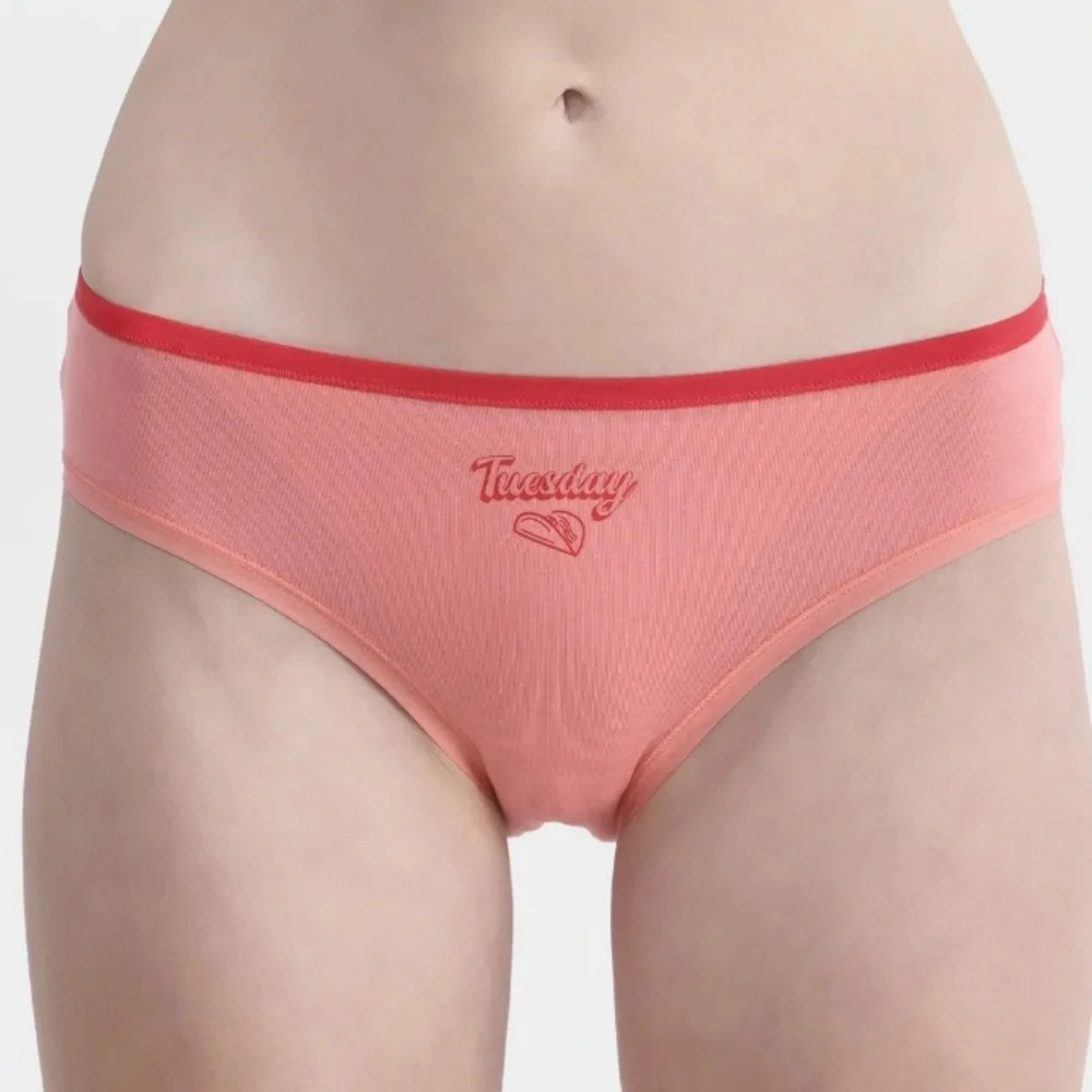Cotton Hipster Panties, Days of the Week - 7 Pack